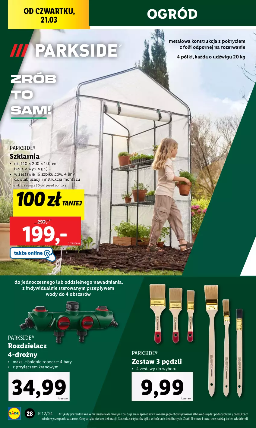 Gazetka promocyjna Lidl - GAZETKA - ważna 18.03 do 24.03.2024 - strona 34 - produkty: Dźwig, Ogród, Parkside, Por