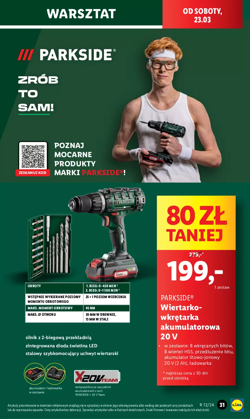 Gazetka promocyjna Lidl - GAZETKA - ważna 18.03 do 24.03.2024 - strona 37 - produkty: Akumulator, Parkside, Ser, Tarka, Warka, Wiertarkowkrętarka, Wkręt, Wkrętarka