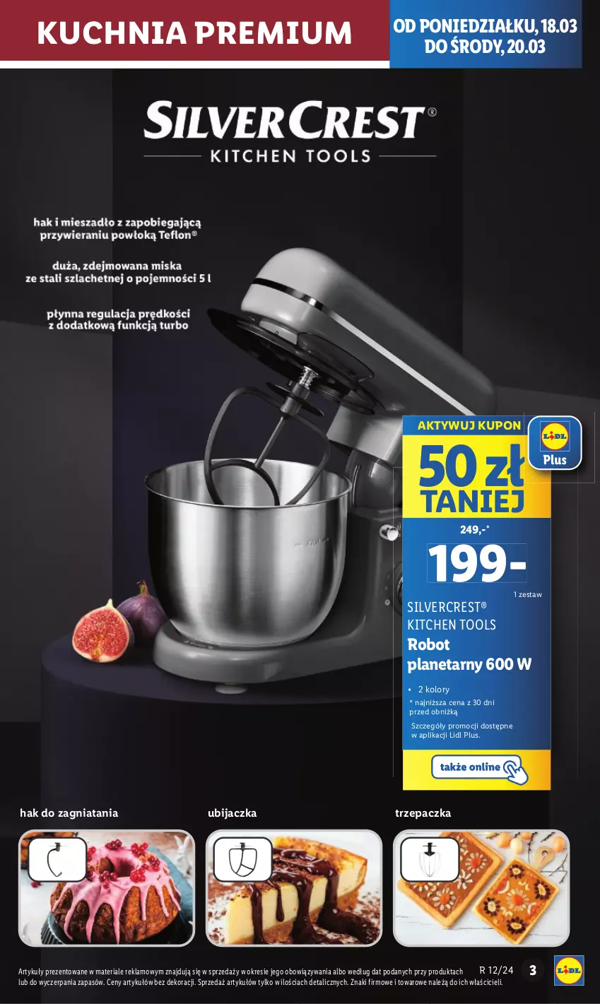 Gazetka promocyjna Lidl - GAZETKA - ważna 18.03 do 24.03.2024 - strona 5 - produkty: Kuchnia, Robot, Robot planetarny, Silvercrest, Trzepaczka