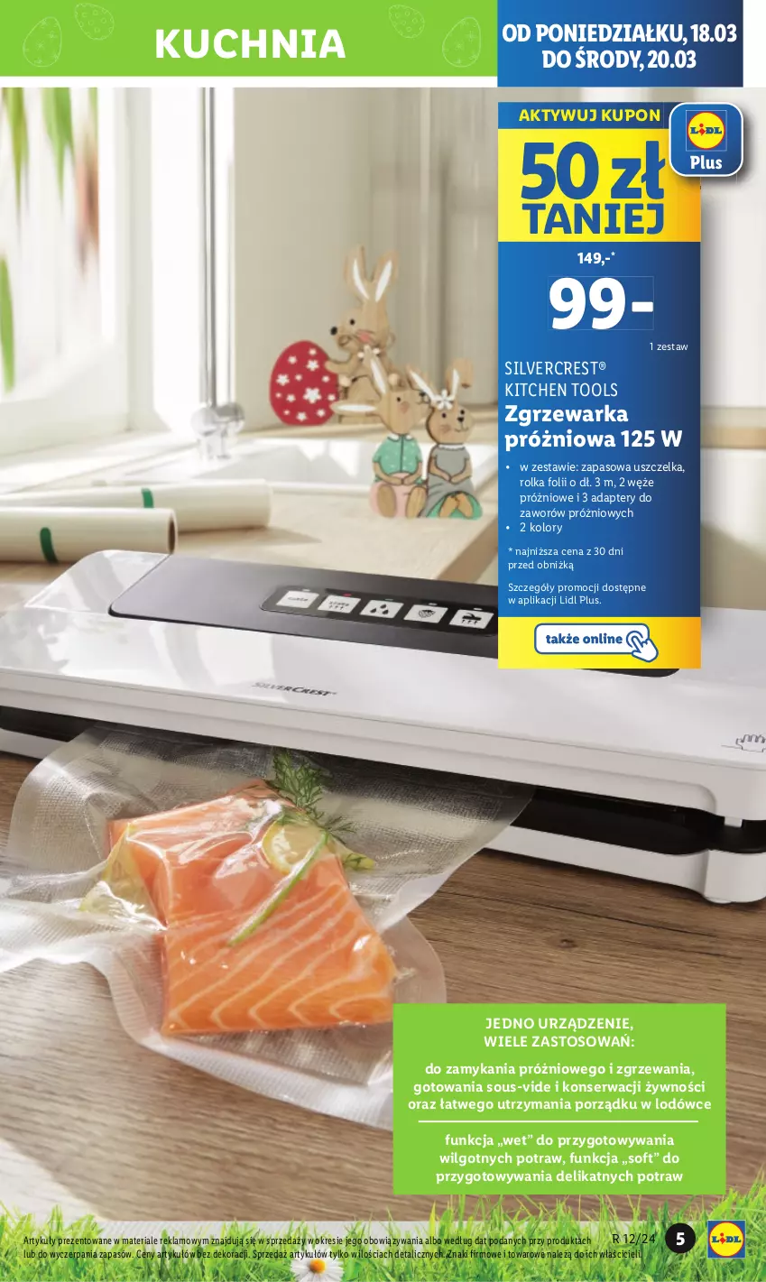 Gazetka promocyjna Lidl - GAZETKA - ważna 18.03 do 24.03.2024 - strona 7 - produkty: Kuchnia, LG, Por, Ser, Silvercrest, Warka