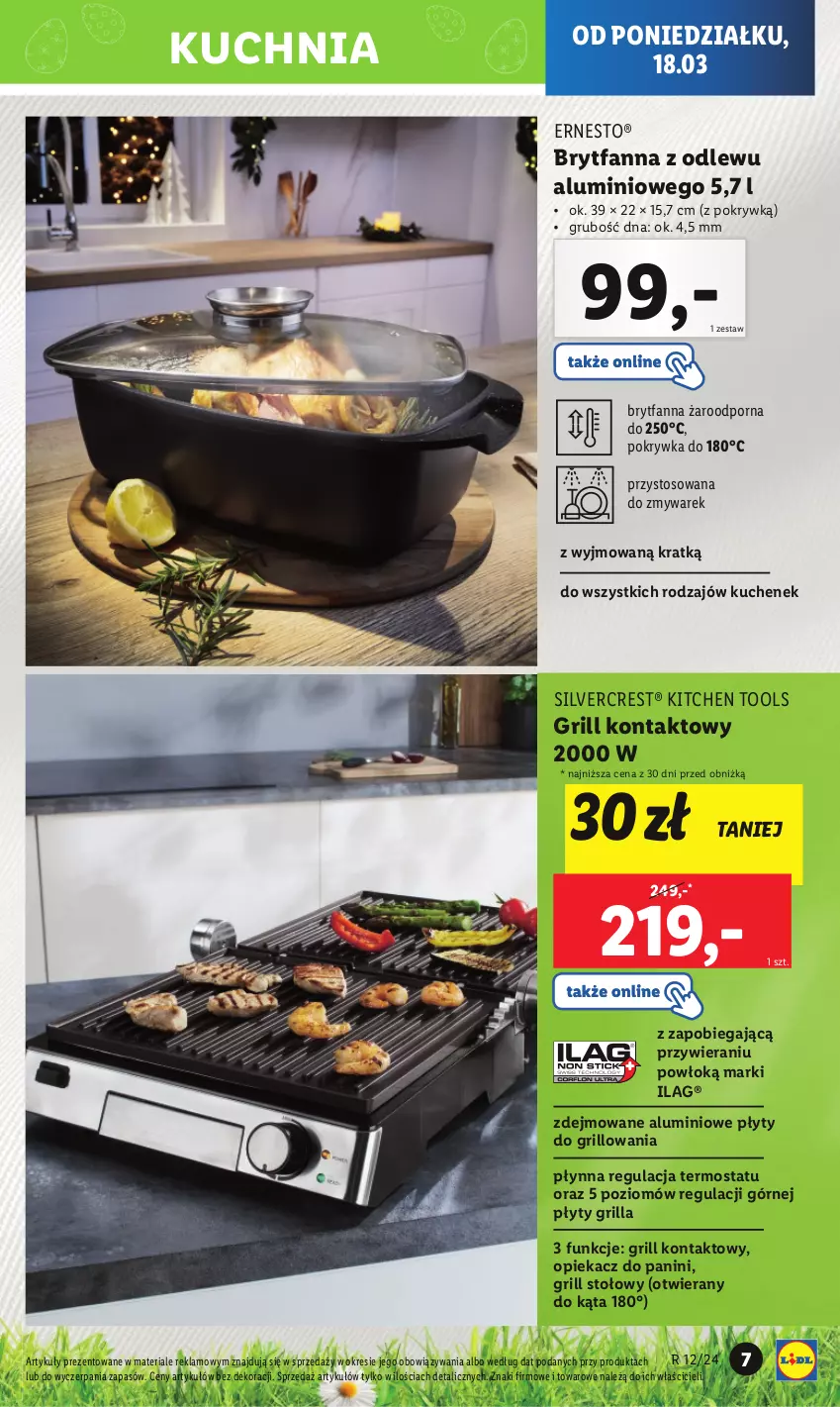 Gazetka promocyjna Lidl - GAZETKA - ważna 18.03 do 24.03.2024 - strona 9 - produkty: Fa, Grill, Grill kontaktowy, Kuchnia, Moda, Por, Silvercrest, Termos