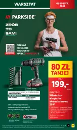 Gazetka promocyjna Lidl - GAZETKA - Gazetka - ważna od 24.03 do 24.03.2024 - strona 37 - produkty: Parkside, Ser, Wiertarkowkrętarka, Warka, Tarka, Wkręt, Wkrętarka, Akumulator