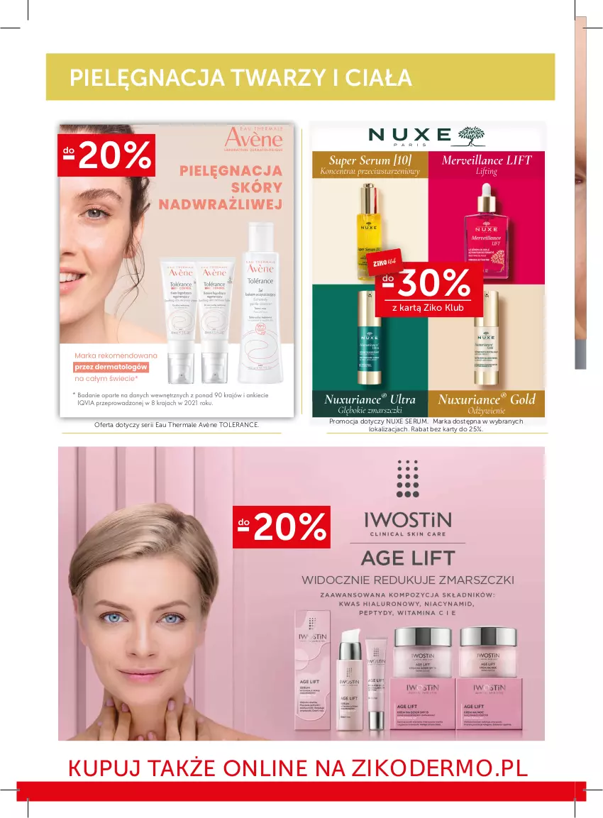 Gazetka promocyjna Ziko - Gazetka Ziko Dermo - ważna 20.04 do 04.05.2023 - strona 6 - produkty: Avène, Nuxe, Rum, Ser, Serum