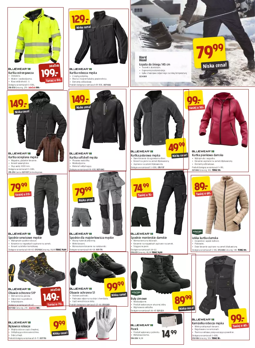 Gazetka promocyjna Jula - Gazetka - ważna 06.01 do 29.01.2023 - strona 7 - produkty: BIC, Buty, Buty zimowe, Kamizelka, Kurtka, Kurtka ocieplana, Kurtka robocza, Kurtka softshell, LANA, Monte, Obuwie, Obuwie ochronne, Olej, Pasek, Pokrowiec, Por, Rękawice, Rękawice robocze, Ser, Sok, Spodnie, Telefon, Tera