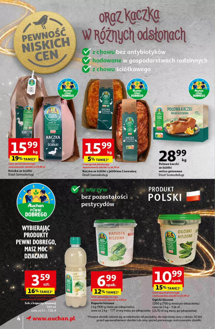 Gazetka promocyjna Auchan - Gazetka Pewność Niskich Cen Supermarket Auchan - ważna 05.12 do 11.12.2024 - strona 6 - produkty: Kaczka