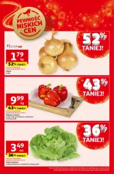 Gazetka promocyjna Auchan - Gazetka Pewność Niskich Cen Supermarket Auchan - Gazetka - ważna od 11.12 do 11.12.2024 - strona 4 - produkty: Cebula, Sałata masłowa, Papryka czerwona, Papryka, Sałat, Masło