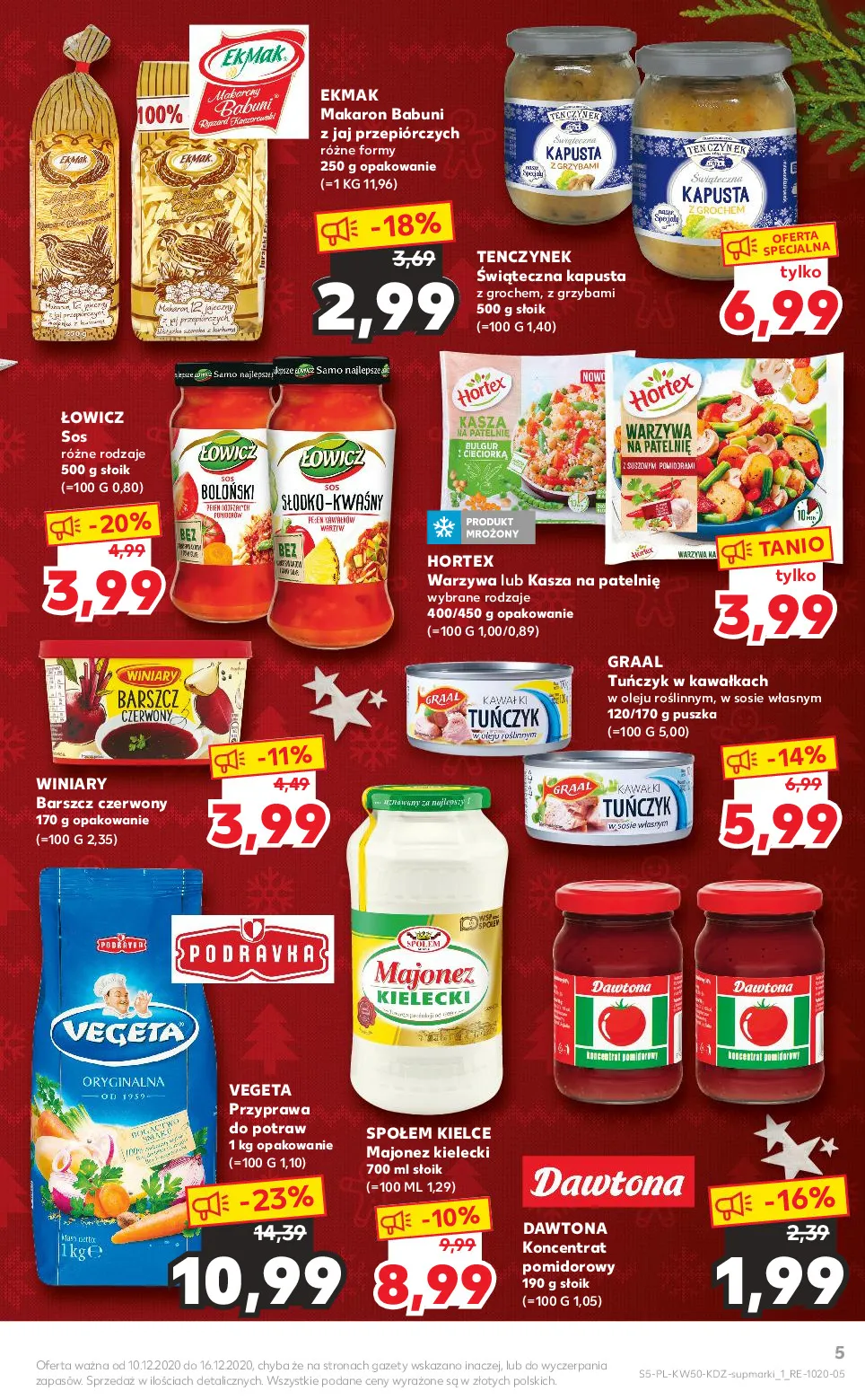 Gazetka promocyjna Kaufland - Wspólne święta - ważna 10.12 do 16.12.2020 - strona 5