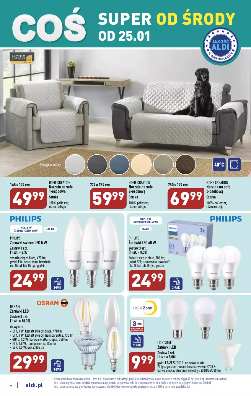 Gazetka promocyjna Aldi - COŚ na przyszły tydzień - ważna 25.01 do 28.01.2023 - strona 4 - produkty: Narzuta, Philips, Rum, Tran