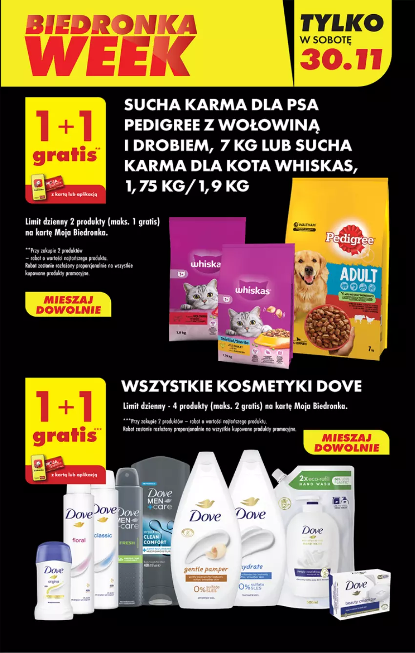 Gazetka promocyjna Biedronka - Od czwartku - ważna 28.11 do 04.12.2024 - strona 17 - produkty: Dove, Dron, Fa, Gra, Pedigree, Robot, Sucha karma, Whiskas