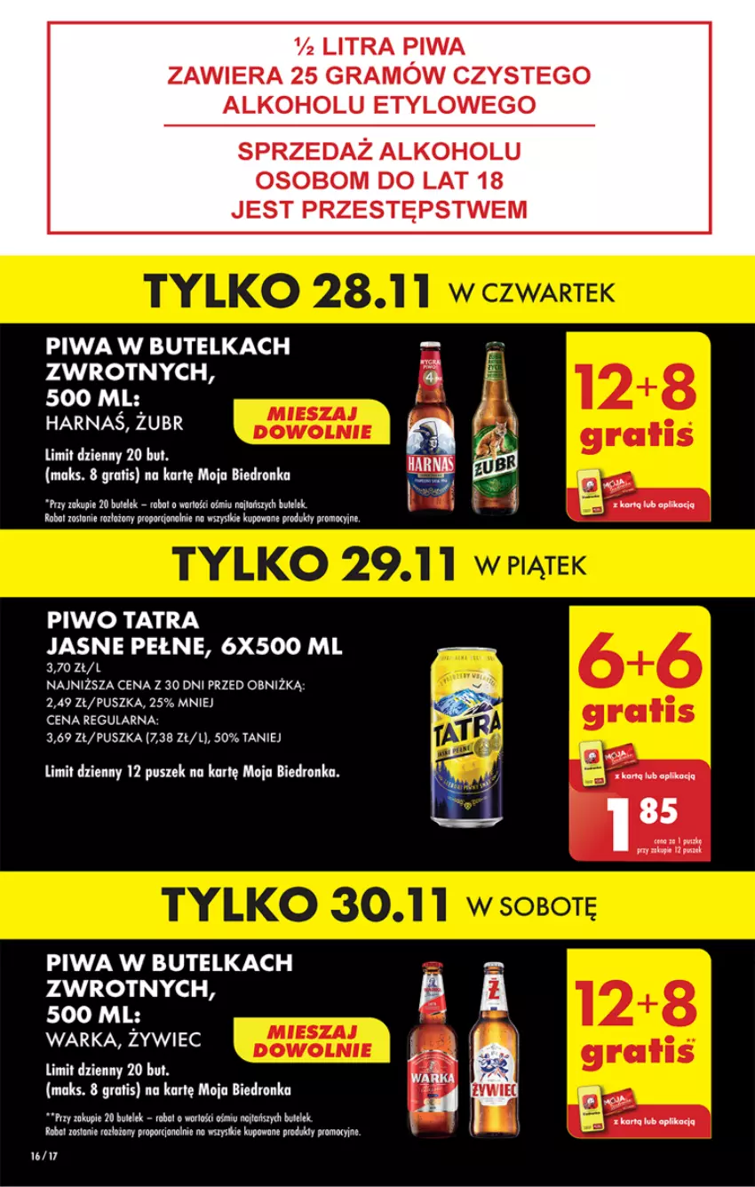 Gazetka promocyjna Biedronka - Od czwartku - ważna 28.11 do 04.12.2024 - strona 18 - produkty: AEG, Dron, Gra, Piwa, Piwo, Tatra, Warka