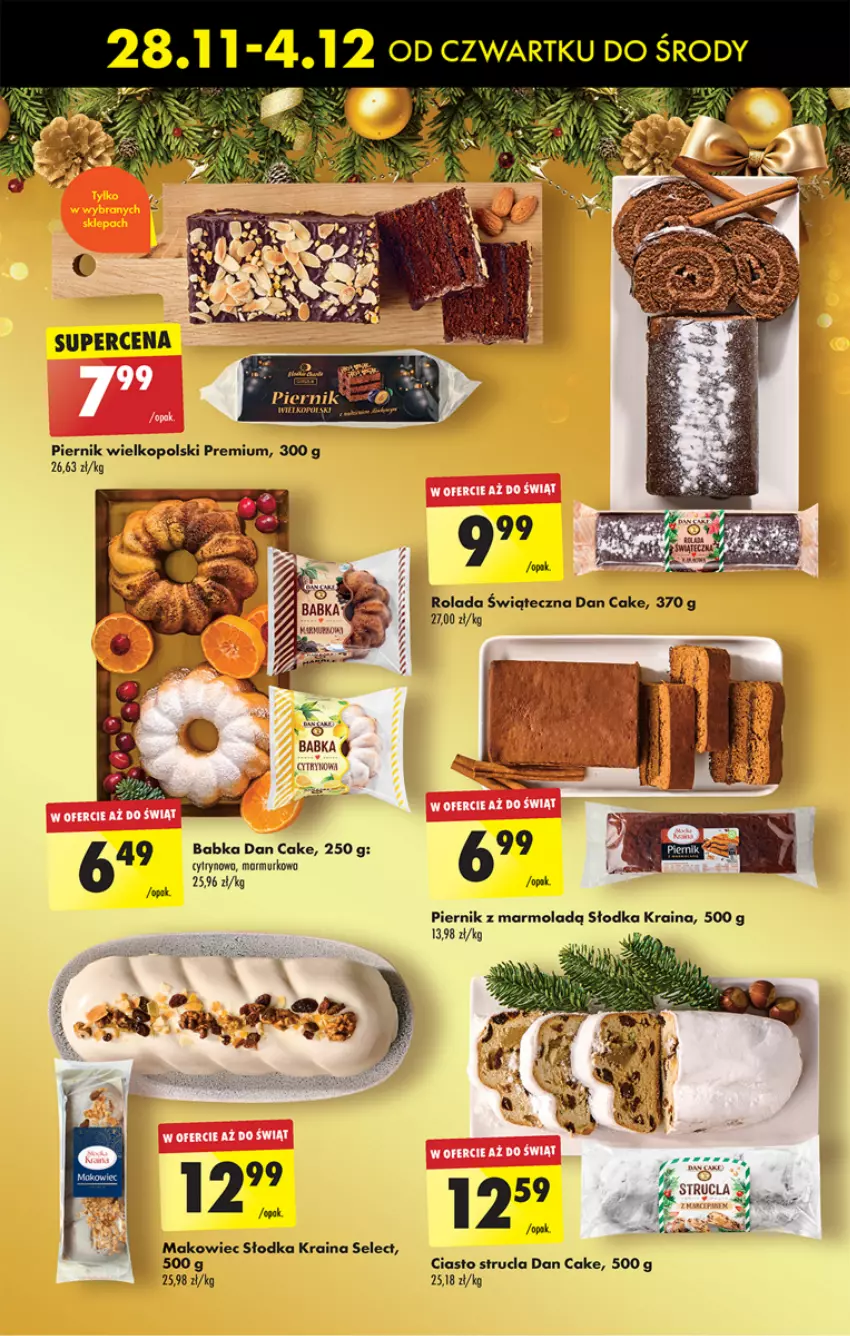 Gazetka promocyjna Biedronka - Od czwartku - ważna 28.11 do 04.12.2024 - strona 31 - produkty: Babka, Dan Cake, Makowiec, Mola, Piernik, Por, Rolada, Strucla