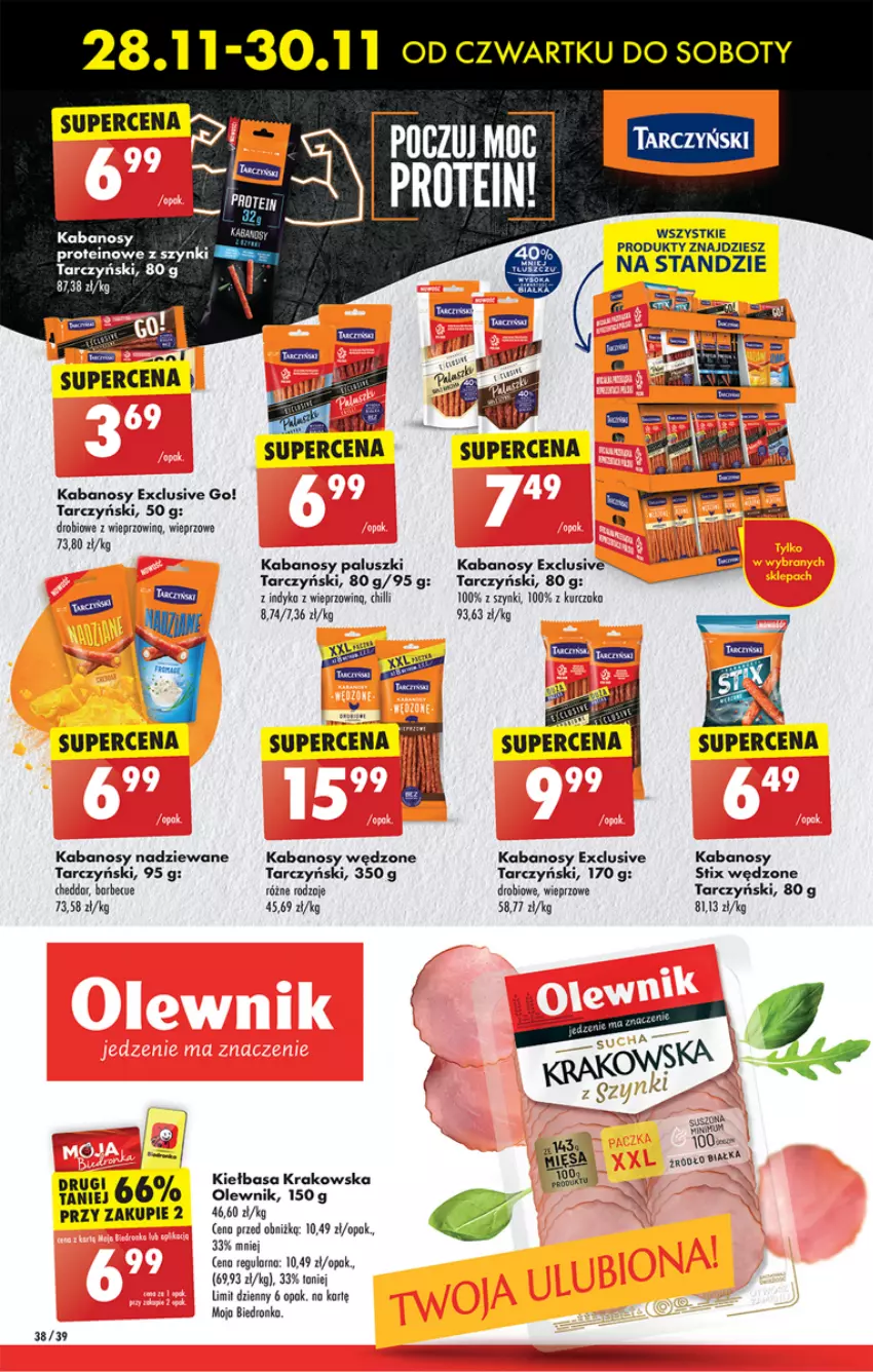 Gazetka promocyjna Biedronka - Od czwartku - ważna 28.11 do 04.12.2024 - strona 48 - produkty: Dron, Duck, Kabanos, Kurczak, Olewnik, Tarczyński