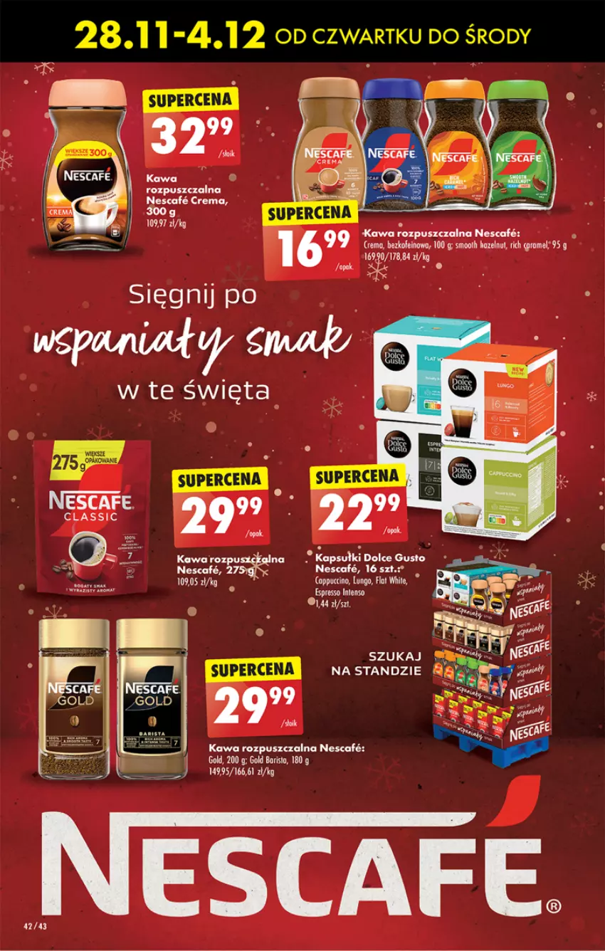 Gazetka promocyjna Biedronka - Od czwartku - ważna 28.11 do 04.12.2024 - strona 58 - produkty: Dolce Gusto, Kawa, Kawa rozpuszczalna