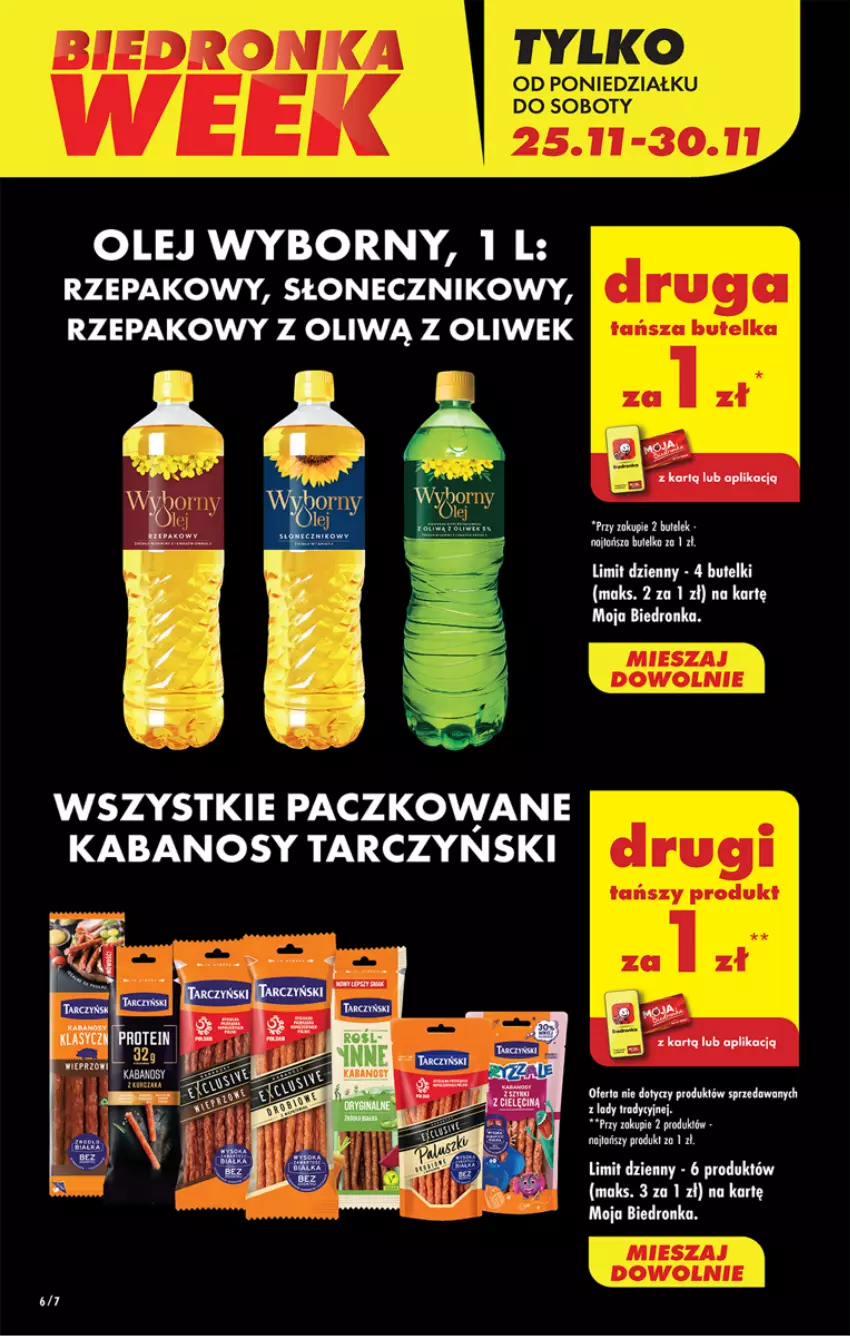 Gazetka promocyjna Biedronka - Od czwartku - ważna 28.11 do 04.12.2024 - strona 6 - produkty: Dron, Kabanos, Olej, Sok