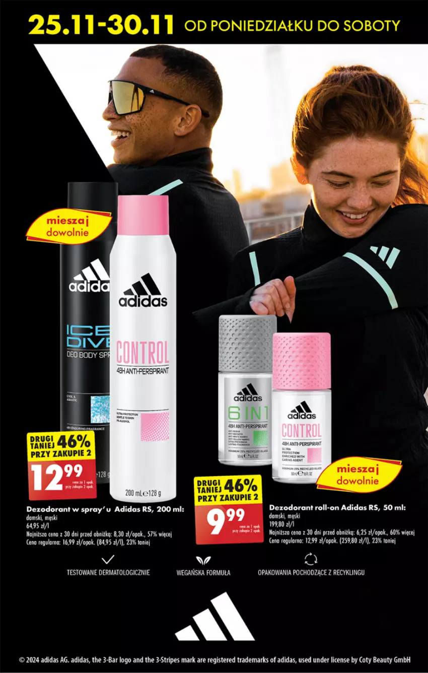Gazetka promocyjna Biedronka - Od czwartku - ważna 28.11 do 04.12.2024 - strona 71 - produkty: Adidas, Dezodorant