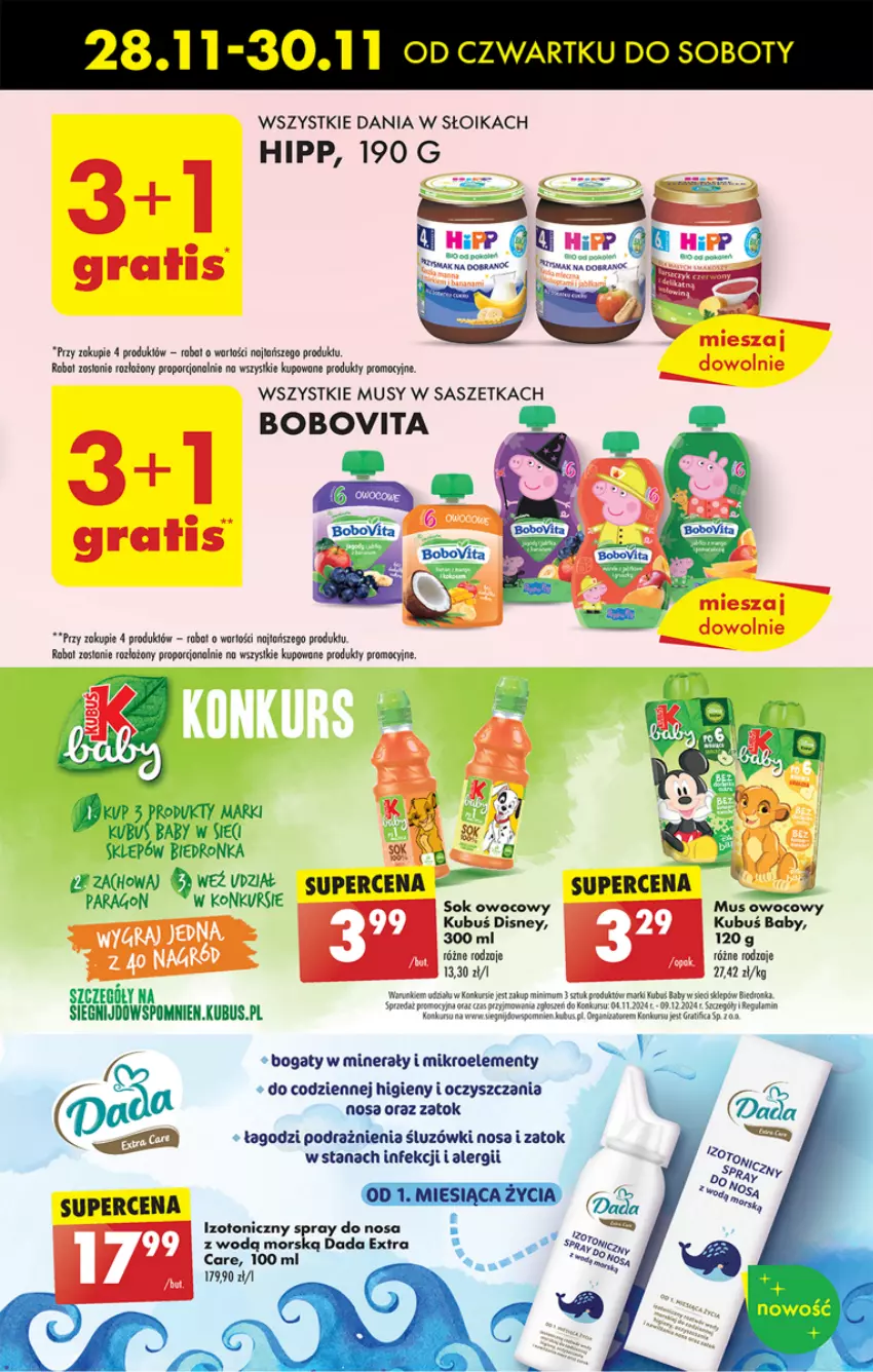 Gazetka promocyjna Biedronka - Od czwartku - ważna 28.11 do 04.12.2024 - strona 73 - produkty: Ba!, BoboVita, Dada, Disney, Dron, Gra, HiPP, HP, Kubuś, Mus, Por