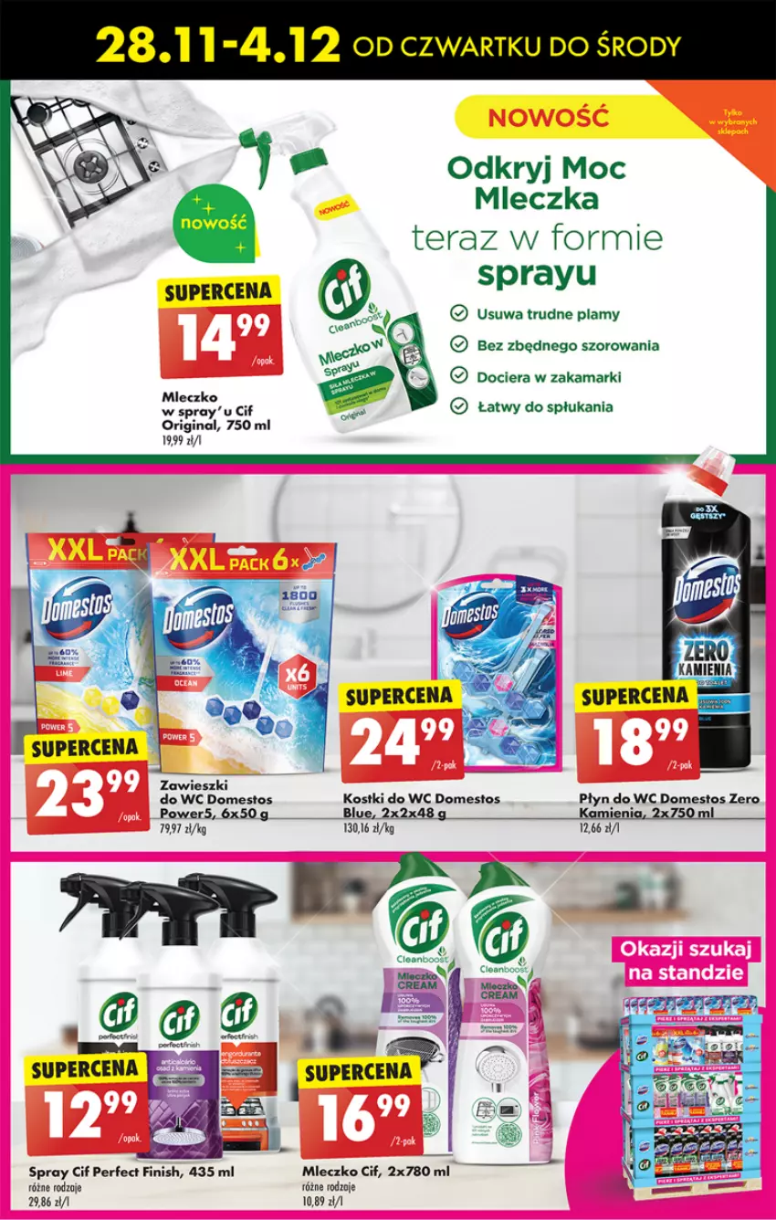 Gazetka promocyjna Biedronka - Od czwartku - ważna 28.11 do 04.12.2024 - strona 76 - produkty: Cif, Domestos, Finish, Gin, Mleczko, Płyn do wc, Tera