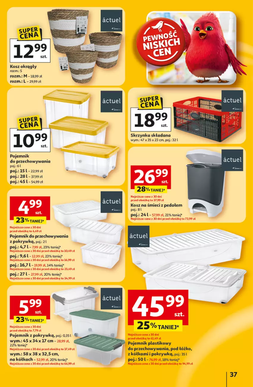 Gazetka promocyjna Auchan - Gazetka 30 Lat Hipermarket Auchan - ważna 22.01 do 28.01.2026 - strona 37 - produkty: Kosz, Pojemnik, Pojemnik do przechowywania, Pojemnik plastikowy, Pojemnik z pokrywką