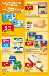 Gazetka promocyjna Auchan - Gazetka 30 Lat Hipermarket Auchan - Gazetka - ważna od 28.01 do 28.01.2026 - strona 20 - produkty: Ser, Bursztyn, Jogurt, Serek, Ser kozi, Hochland, Gouda, Serek naturalny