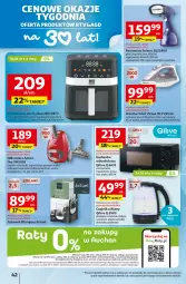 Gazetka promocyjna Auchan - Gazetka 30 Lat Hipermarket Auchan - Gazetka - ważna od 28.01 do 28.01.2026 - strona 42 - produkty: Piec, Dzbanek filtrujący, Odkurzacz, Top, Gra, Dzbanek, Czajnik, Kosz, Tefal, Virtu, Grzałka, Kuchenka mikrofalowa, Zelmer, Amica, Grill, Orka, Parownica, Fa