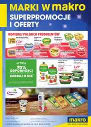 Gazetka promocyjna Makro - [Oferta promocyjna] Marki w MAKRO - Gazetka - ważna od 08.02 do 08.02.2021 - strona 1 - produkty: Ser, Jogurt, Beskidzki, Activia, Palma, Margaryna, Edam, Danio, Gouda, Jogurt pitny, Miss Kromeczki