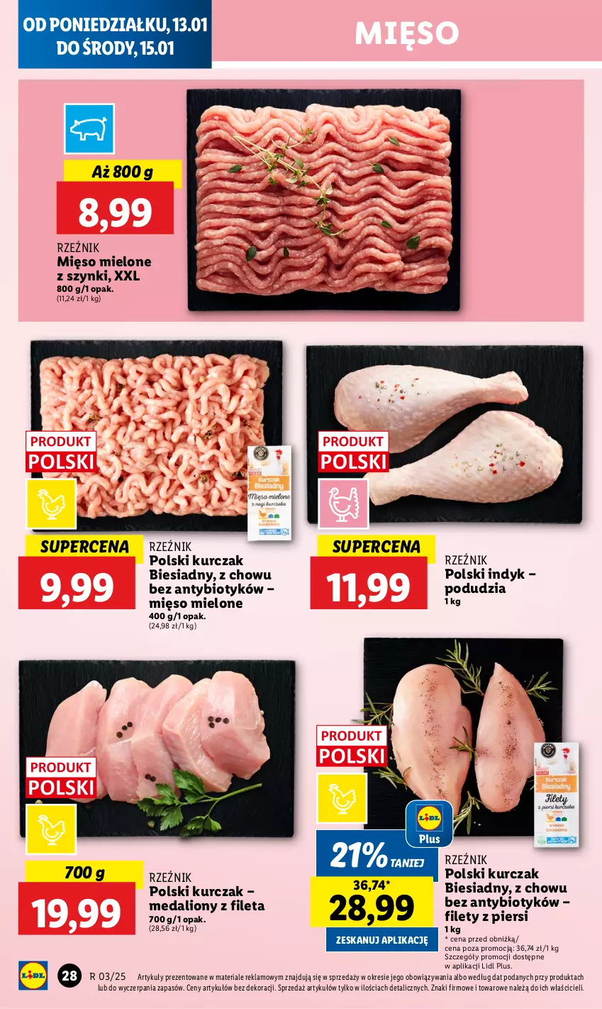 Gazetka promocyjna Lidl - GAZETKA - ważna 13.01 do 15.01.2025 - strona 32 - produkty: Kurczak, Lion, Mięso, Mięso mielone, Mięso mielone z szynki