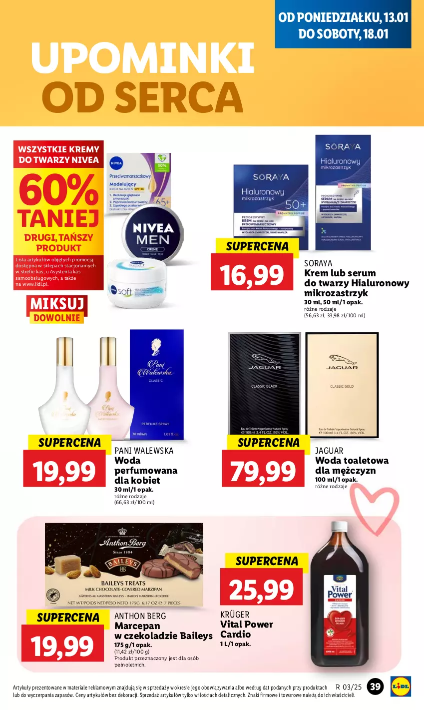 Gazetka promocyjna Lidl - GAZETKA - ważna 13.01 do 15.01.2025 - strona 43 - produkty: Jaguar, Nivea, Perfum, Rum, Ser, Serum, Serum do twarzy, Woda, Woda perfumowana, Woda toaletowa