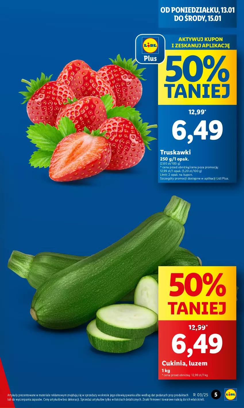 Gazetka promocyjna Lidl - GAZETKA - ważna 13.01 do 15.01.2025 - strona 5 - produkty: Truskawki