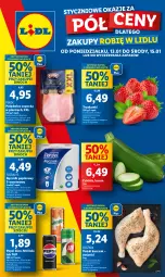 Gazetka promocyjna Lidl - GAZETKA - Gazetka - ważna od 15.01 do 15.01.2025 - strona 1 - produkty: Kurczak, Polędwica, 7up, Papier, Truskawki, Mirinda, Pepsi, PIKOK, Ręcznik, Rolki, Flora