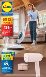 Gazetka promocyjna Lidl - GAZETKA - Gazetka - ważna od 15.01 do 15.01.2025 - strona 64 - produkty: Mop, Mop parowy, Parownica