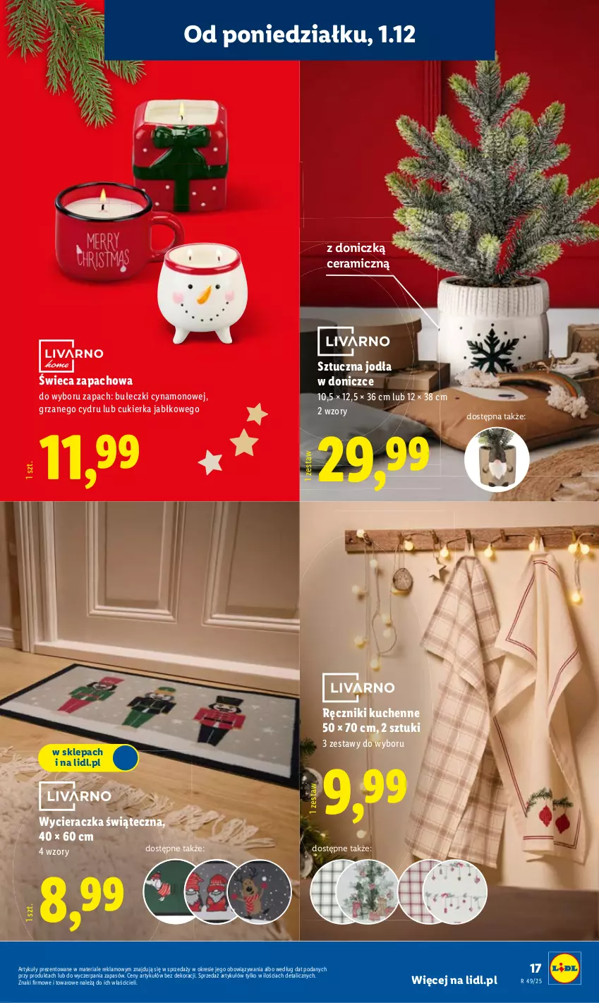 Gazetka promocyjna Lidl - GAZETKA - ważna 01.12 do 07.12.2025 - strona 23 - produkty: Bułeczki, Cukier, Ręcznik, Wycieraczka