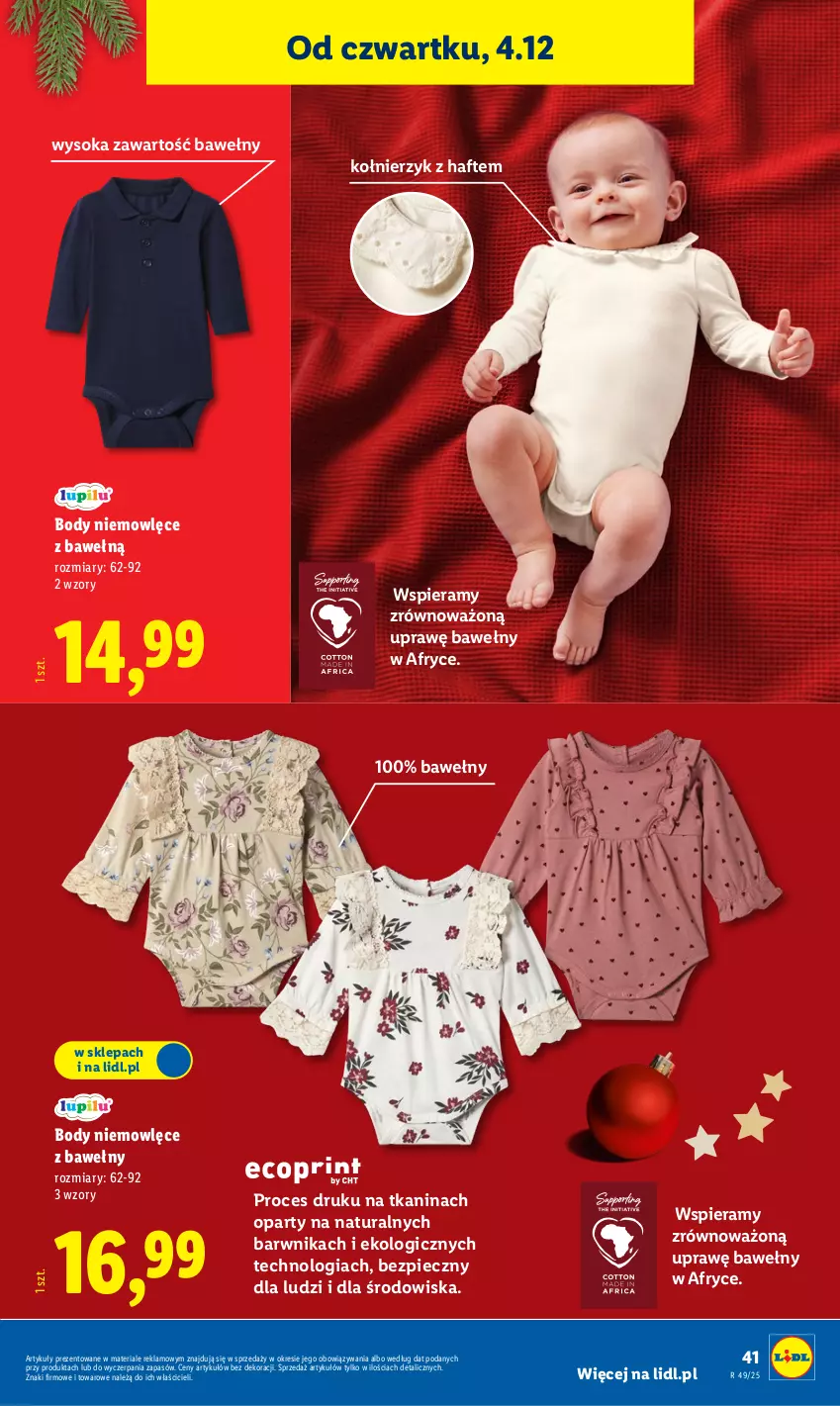 Gazetka promocyjna Lidl - GAZETKA - ważna 01.12 do 07.12.2025 - strona 47 - produkty: Body, Piec, Sok