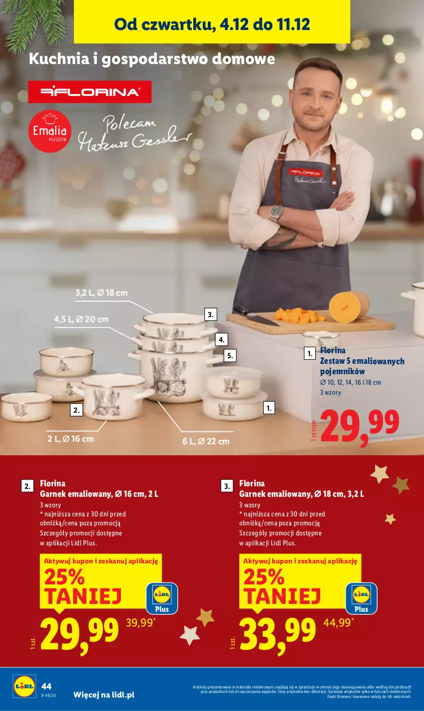 Gazetka promocyjna Lidl - GAZETKA - ważna 01.12 do 07.12.2025 - strona 50 - produkty: Garnek, Kuchnia, Pojemnik