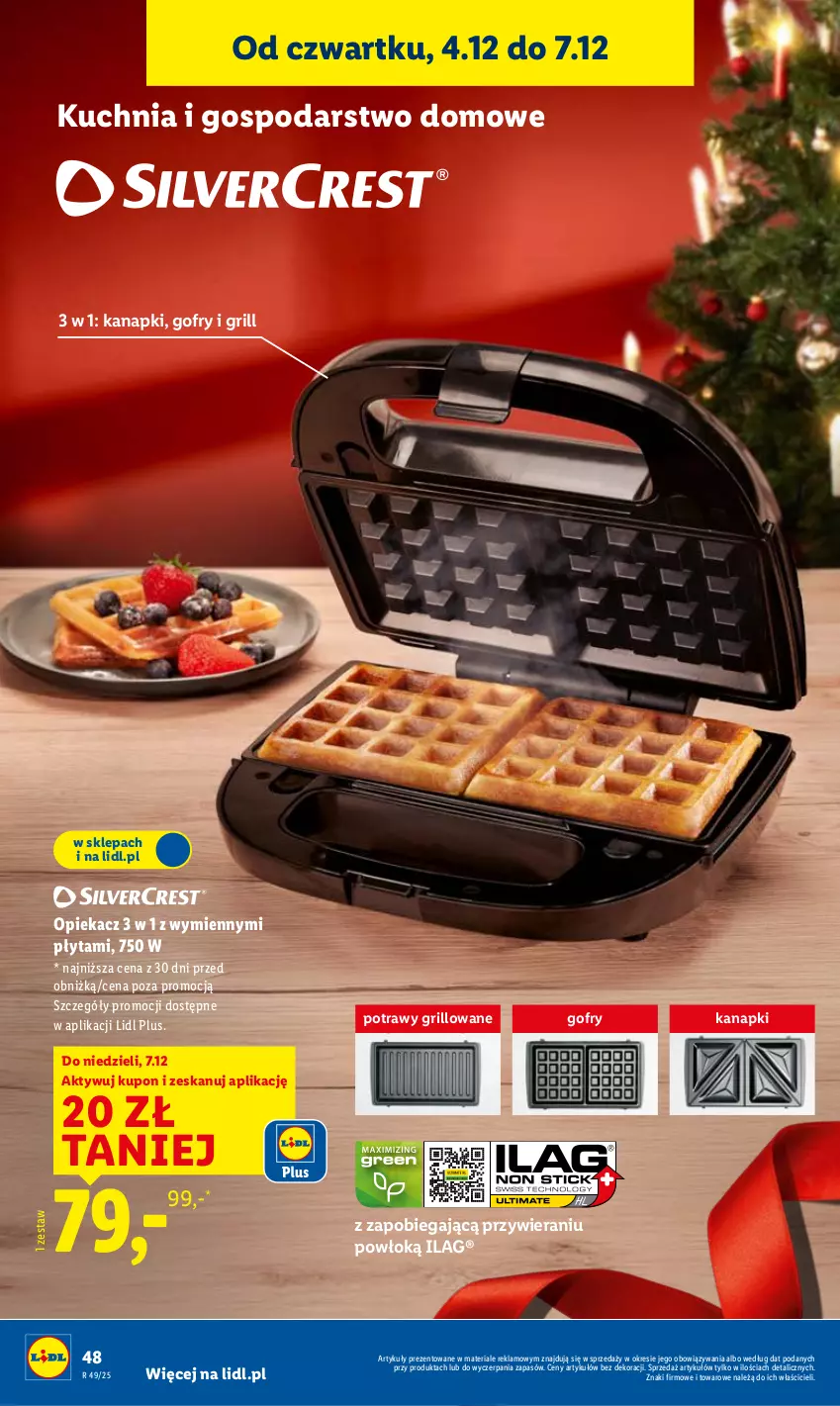 Gazetka promocyjna Lidl - GAZETKA - ważna 01.12 do 07.12.2025 - strona 54 - produkty: Gofry, Grill, Kuchnia, Płyta