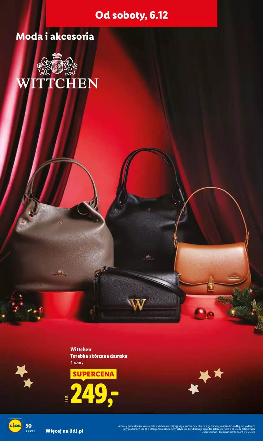 Gazetka promocyjna Lidl - GAZETKA - ważna 01.12 do 07.12.2025 - strona 56 - produkty: Moda, Torebka, Wittchen