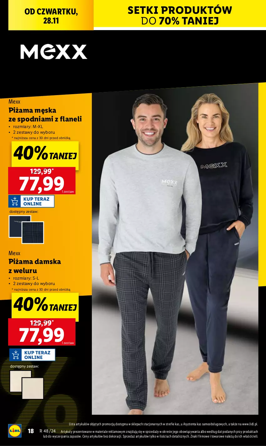 Gazetka promocyjna Lidl - GAZETKA - ważna 25.11 do 30.11.2024 - strona 18 - produkty: Mexx, Piżama