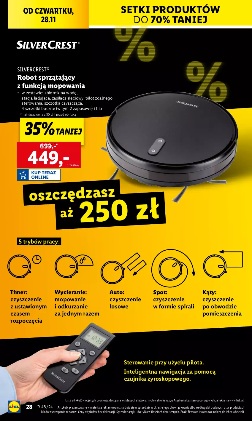 Gazetka promocyjna Lidl - GAZETKA - ważna 25.11 do 30.11.2024 - strona 28 - produkty: Intel, Mop, Robot, Robot sprzątający, Silvercrest, Szczotka