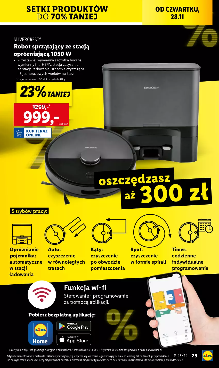 Gazetka promocyjna Lidl - GAZETKA - ważna 25.11 do 30.11.2024 - strona 29 - produkty: Gra, Pojemnik, Robot, Robot sprzątający, Silvercrest, Szczotka