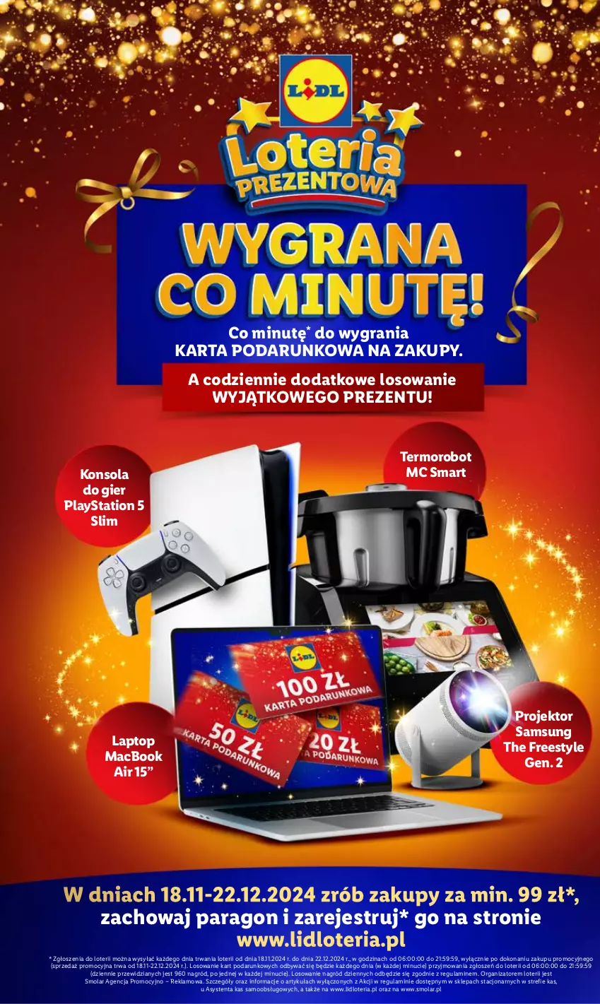 Gazetka promocyjna Lidl - GAZETKA - ważna 25.11 do 30.11.2024 - strona 3 - produkty: Gra, Konsola, Mola, PlayStation, PlayStation 5, Robot, Samsung, Top