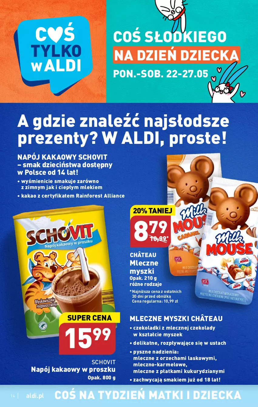 Gazetka promocyjna Aldi - Pełen katalog - ważna 22.05 do 27.05.2023 - strona 14 - produkty: Dzieci, Kakao, Mysz, Napój