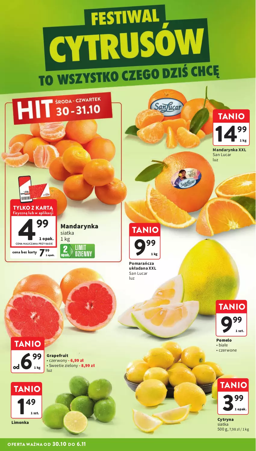 Gazetka promocyjna Intermarche - Gazetka Intermarche - ważna 30.10 do 06.11.2024 - strona 12 - produkty: Gra, Limonka, Pomelo, Siatka