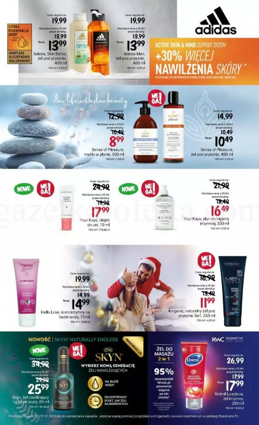 Gazetka promocyjna Rossmann - ważna 01.12 do 15.12.2023 - strona 17 - produkty: Adidas, Mydło, Mydło w płynie, Olej, Unimil