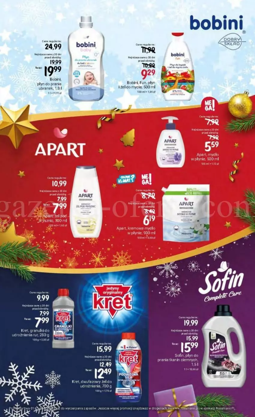 Gazetka promocyjna Rossmann - ważna 01.12 do 15.12.2023 - strona 25 - produkty: Fa, Kret, Płyn do prania