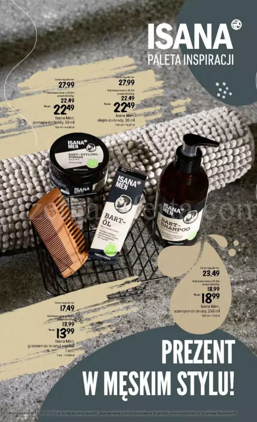 Gazetka promocyjna Rossmann - ważna 01.12 do 15.12.2023 - strona 29 - produkty: Isana, Miecz, Paleta, Szampon, Tera