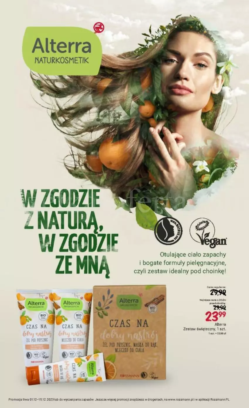 Gazetka promocyjna Rossmann - ważna 01.12 do 15.12.2023 - strona 30 - produkty: Alterra, Maska, Mleczko, Mleczko do ciała