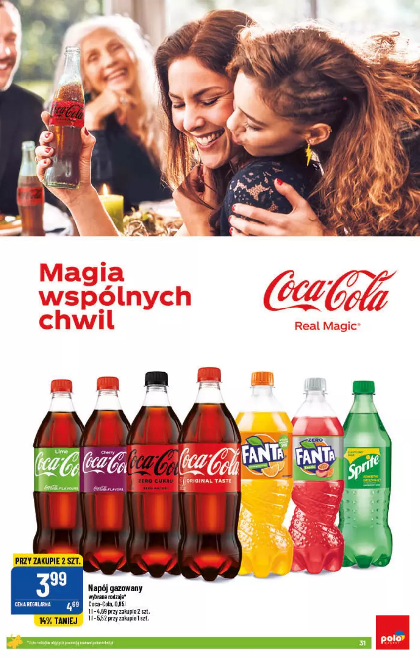 Gazetka promocyjna PoloMarket - Gazetka pomocyjna - ważna 13.04 do 19.04.2022 - strona 31 - produkty: Coca-Cola, Napój, Napój gazowany