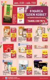 Gazetka promocyjna Aldi - Oferta weekendowa - Gazetka - ważna od 07.03 do 07.03.2026 - strona 10 - produkty: Kawa ziarnista, Praliny, Dallmayr, Kawa mielona, Kawa, Ferrero Rocher, Ferrero, Cappuccino, LG, Fa