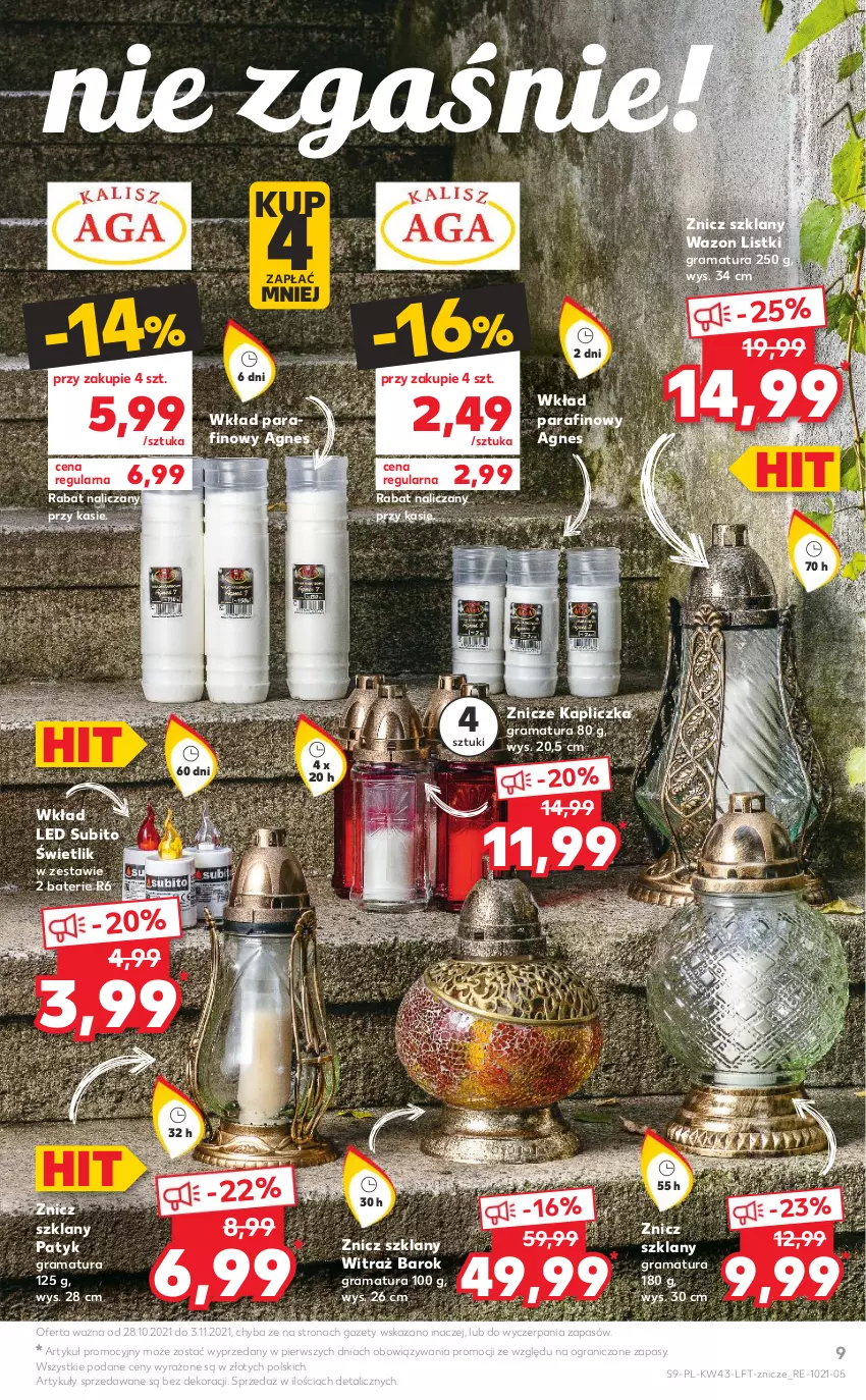 Gazetka promocyjna Kaufland - OFERTA TYGODNIA - ważna 28.10 do 03.11.2021 - strona 9 - produkty: Gra, Rama, Wazon, Znicz