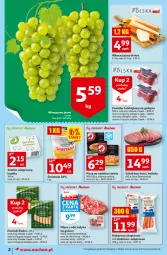 Gazetka promocyjna Auchan - Tygodniowe przeNISKIE CENY 08.09 Moje Auchan - Gazetka - ważna od 21.09 do 21.09.2022 - strona 2 - produkty: Parówki, Pizza, Smalec, Winogrona, Kotlet, Kabanos, Wino, Mięso, Schab bez kości, Fa