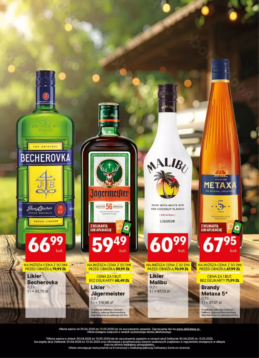 Gazetka promocyjna Delikatesy Centrum - Delibarek DC18-DC19 - ważna 30.04 do 13.05.2026 - strona 16 - produkty: Dron, Gin, Likier, Malibu, Metaxa, Orka, Rama, Rum, Tran